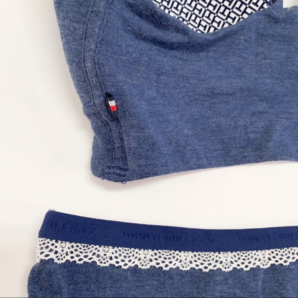 Tommy Hilfiger Longline Bra/Panty Set Heather Blue - Picture 12 of 15